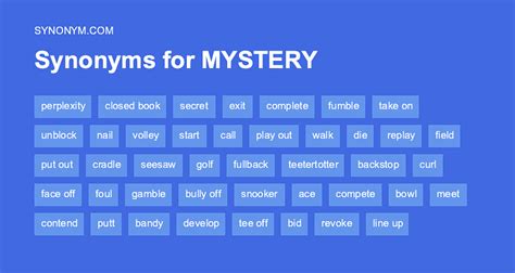 antonyms for mystery